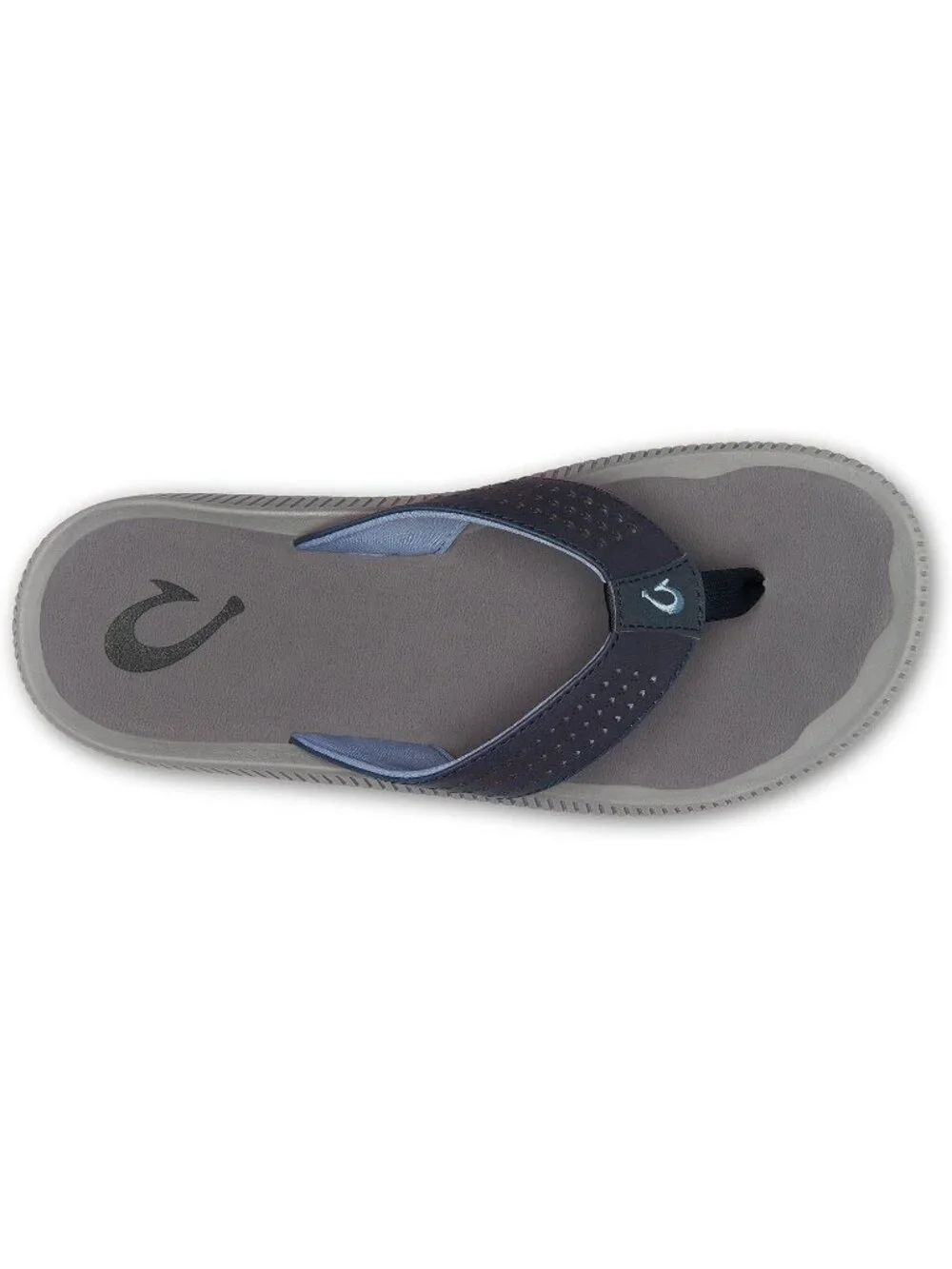 Men Blue Depth Charcoal Resistant Flip Flops Arch Support Fit Beach Sandal Shoes